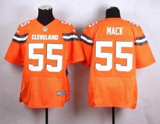 Nike Browns #55 Alex Mack Orange Alternate Men's Stitched NFL New Elite Jersey Nike Browns #55 Alex Mack Orange Alternate Men's Stitched NFL New Elite Jersey