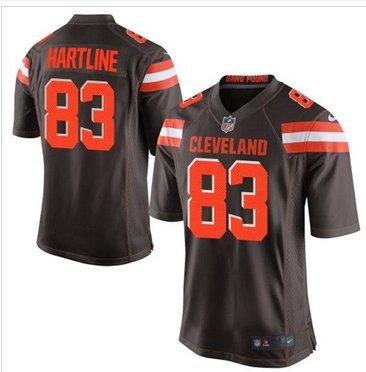 New Cleveland Browns #83 Brian Hartline Brown Team Color Men's Stitched NFL New Elite jersey New Cleveland Browns #83 Brian Hartline Brown Team Color Men's Stitched NFL New Elite jersey