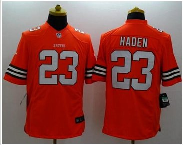 NEW Cleveland Browns #23 Joe Haden Orange Alternate NFL Limited Jersey NEW Cleveland Browns #23 Joe Haden Orange Alternate NFL Limited Jersey