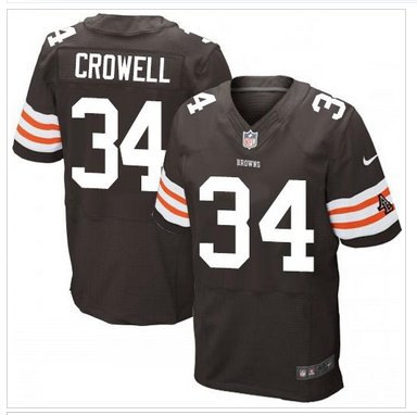 NEW Cleveland Browns #34 Isaiah Crowell Brown Team Color NFL Elite Jersey NEW Cleveland Browns #34 Isaiah Crowell Brown Team Color NFL Elite Jersey