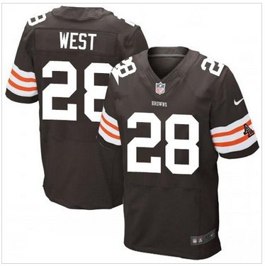 NEW Cleveland Browns #28 Terrance West Brown Team Color NFL Elite Jersey NEW Cleveland Browns #28 Terrance West Brown Team Color NFL Elite Jersey