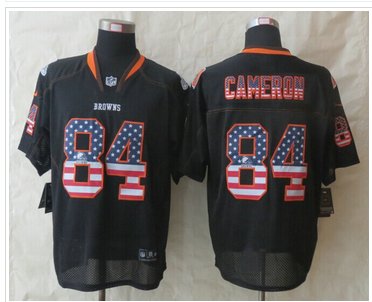 New Cleveland Browns #84 Jordan Cameron USA Flag Fashion Black Elite Jersey New Cleveland Browns #84 Jordan Cameron USA Flag Fashion Black Elite Jersey