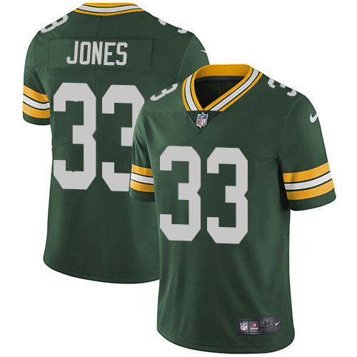 Nike Packers #33 Aaron Jones Green Men's Stitched NFL Vapor Untouchable Limited Jersey