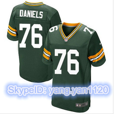 Nike Green Bay Packers #76 Mike Daniels Green Team Color Men's Stitched NFL Elite Jersey