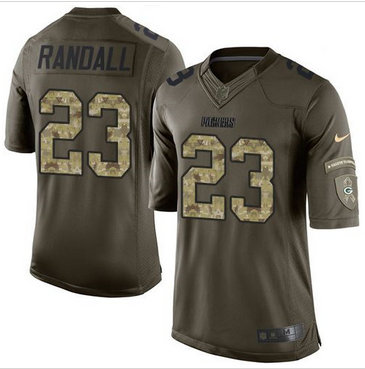 Nike Green Bay Packers #23 Damarious Randall Green Men's Stitched NFL Limited Salute To Service Jersey