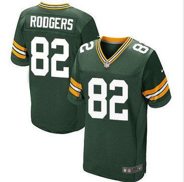 Nike Green Bay Packers #82 Richard Rodgers Green Team Color Men's Stitched NFL Elite Jersey