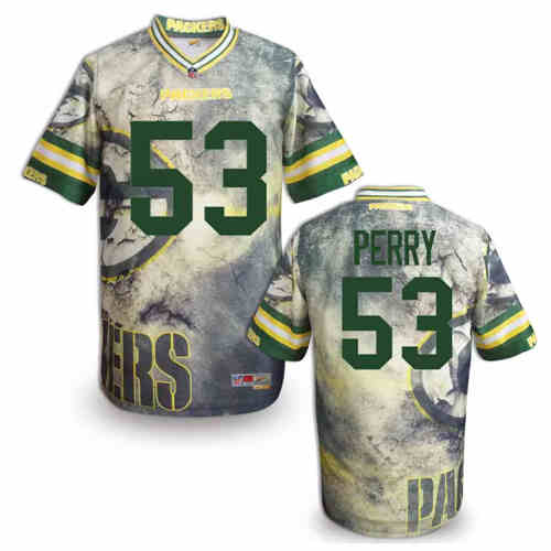 New Green Bay Packers #53 Perry Team Color NFL Elite Fanatical Version Jersey