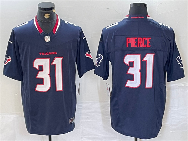 Men's Houston Texans #31 Dameon Pierce Navy F.U.S.E. Vapor Limited Stitched Football Jersey Men's Houston Texans #31 Dameon Pierce Navy F.U.S.E. Vapor Limited Stitched Football Jersey
