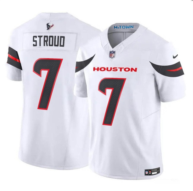 Men's Houston Texans #7 C.J. Stroud White 2024 Vapor F.U.S.E. Limited Stitched Jersey Men's Houston Texans #7 C.J. Stroud White 2024 Vapor F.U.S.E. Limited Stitched Jersey