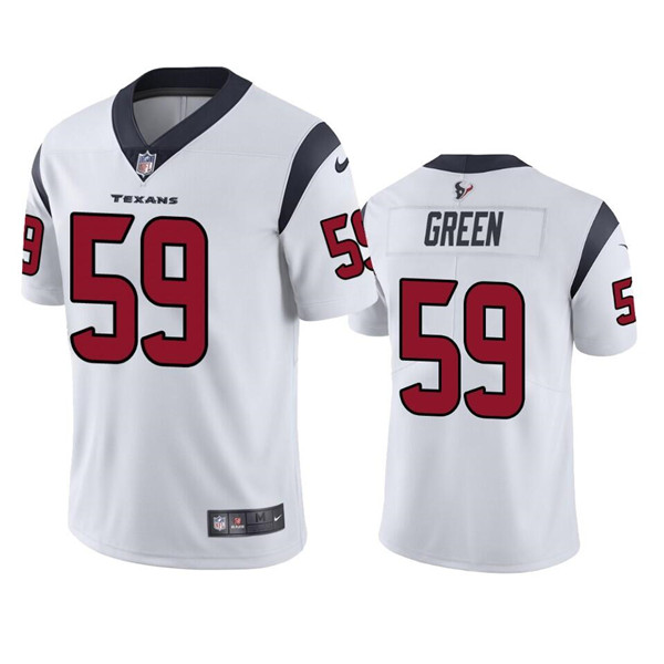 Men's Houston Texans #59 Kenyon Green White Vapor Untouchable Limited Stitched Jersey Men's Houston Texans #59 Kenyon Green White Vapor Untouchable Limited Stitched Jersey