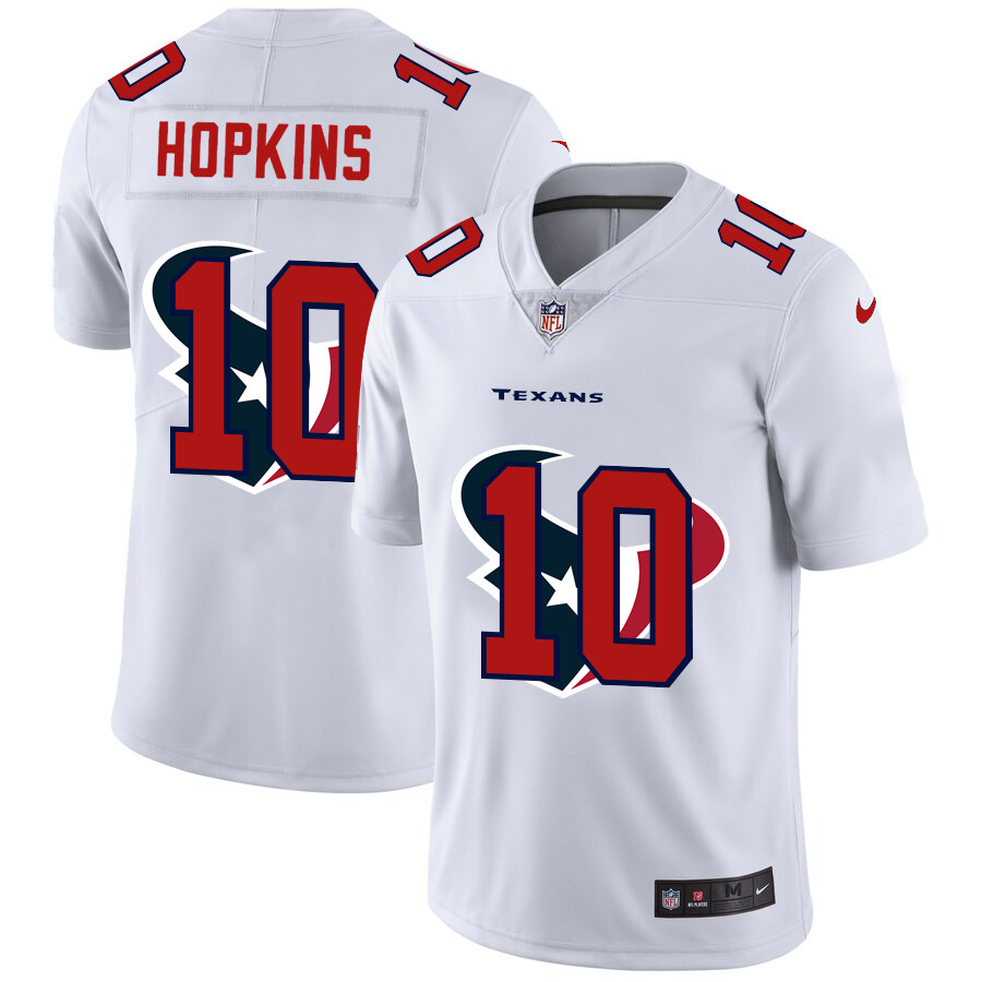 Houston Texans #10 DeAndre Hopkins White Men's Nike Team Logo Dual Overlap Limited NFL Jersey Houston Texans #10 DeAndre Hopkins White Men's Nike Team Logo Dual Overlap Limited NFL Jersey