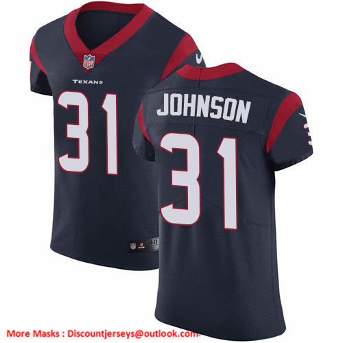 Nike Texans #31 David Johnson Navy Blue Team Color Men's Stitched NFL Vapor Untouchable Elite Jersey