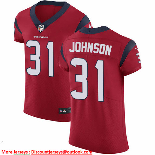 Nike Texans #31 David Johnson Red Alternate Men's Stitched NFL New Elite Jersey