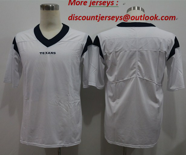 Nike Texans Blank White Vapor Untouchable Limited Jersey