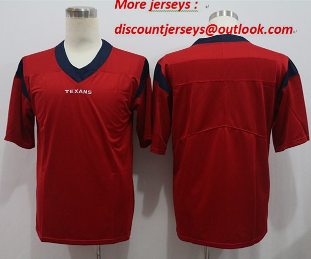 Nike Texans Blank Red Vapor Untouchable Limited Jersey