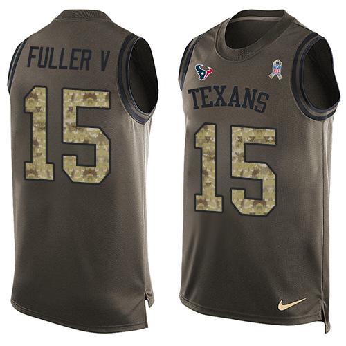 Nike Texans #15 Will Fuller V Green Men's Stitched NFL Limited Salute To Service Tank Top Jersey Nike Texans #15 Will Fuller V Green Men's Stitched NFL Limited Salute To Service Tank Top Jersey