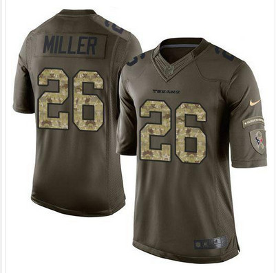 Nike Texans #26 Lamar Miller Green Men's Stitched NFL Limited Salute to Service Jersey Nike Texans #26 Lamar Miller Green Men's Stitched NFL Limited Salute to Service Jersey