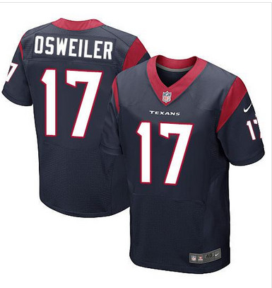 Nike Texans #17 Brock Osweiler Navy Blue Team Color Men's Stitched NFL Elite Jersey Nike Texans #17 Brock Osweiler Navy Blue Team Color Men's Stitched NFL Elite Jersey