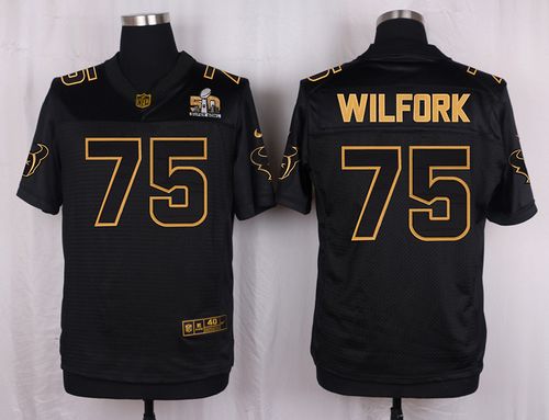 Nike Texans #75 Vince Wilfork Black Men's Stitched NFL Elite Pro Line Gold Collection Jersey Nike Texans #75 Vince Wilfork Black Men's Stitched NFL Elite Pro Line Gold Collection Jersey