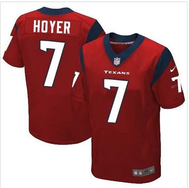 New Houston Texans #7 Brian Hoyer Red Alternate Men's Stitched NFL Elite Jersey New Houston Texans #7 Brian Hoyer Red Alternate Men's Stitched NFL Elite Jersey