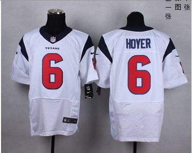 NEW Houston Texans #6 Brian Hoyer White Men's Stitched NFL Elite Jersey NEW Houston Texans #6 Brian Hoyer White Men's Stitched NFL Elite Jersey
