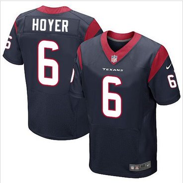 NEW Houston Texans #6 Brian Hoyer Navy Blue Team Color Men's Stitched NFL Elite Jersey NEW Houston Texans #6 Brian Hoyer Navy Blue Team Color Men's Stitched NFL Elite Jersey