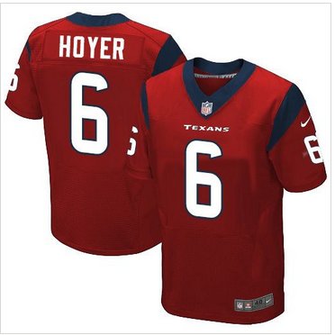 NEW Houston Texans #6 Brian Hoyer Red Alternate Men's Stitched NFL Elite Jersey NEW Houston Texans #6 Brian Hoyer Red Alternate Men's Stitched NFL Elite Jersey