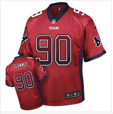 NEW Houston Texans #90 Jadeveon Clowney Red NFL Elite Drift Fashion Jersey NEW Houston Texans #90 Jadeveon Clowney Red NFL Elite Drift Fashion Jersey
