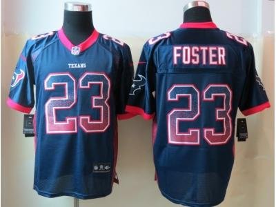 NEW Houston Texans #23 Foster Blue Jerseys(Drift Fashion Elite) NEW Houston Texans #23 Foster Blue Jerseys(Drift Fashion Elite)
