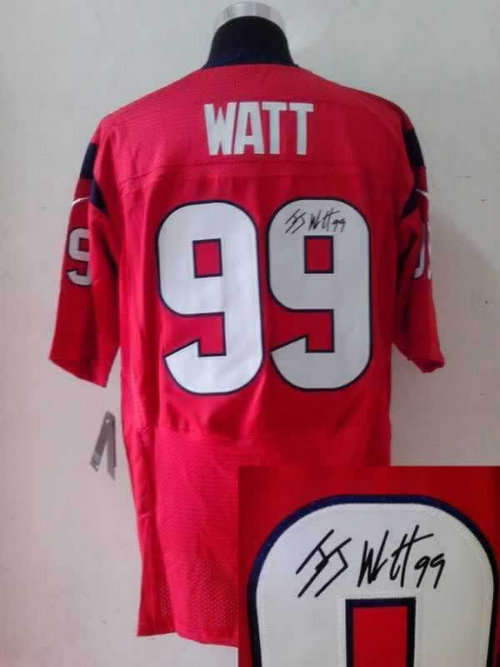 NEW NFL Houston Texans #99 J.J. Watt Red jerseys(signature Elite) NEW NFL Houston Texans #99 J.J. Watt Red jerseys(signature Elite)