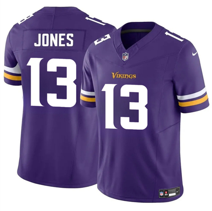 Men's Minnesota Vikings #13 Daniel Jones Purple 2024 F.U.S.E. Vapor Untouchable Limited Stitched Jersey Men's Minnesota Vikings #13 Daniel Jones Purple 2024 F.U.S.E. Vapor Untouchable Limited Stitched Jersey