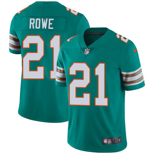 Nike Dolphins #21 Eric Rowe Aqua Green Alternate Men's Stitched NFL Vapor Untouchable Limited Jersey Nike Dolphins #21 Eric Rowe Aqua Green Alternate Men's Stitched NFL Vapor Untouchable Limited Jersey