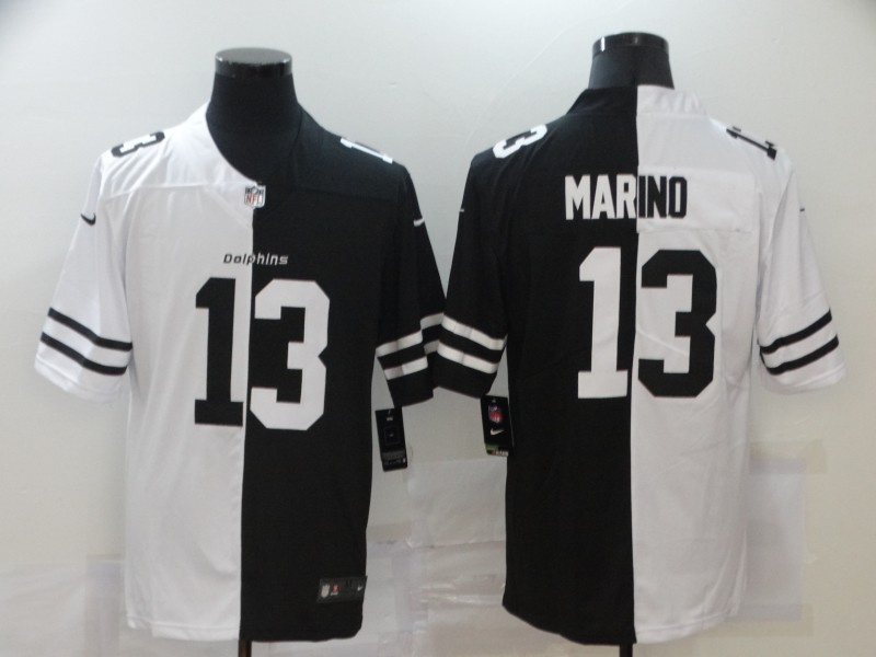 Nike Dolphins 13 Dan Marino Black And White Split Vapor Untouchable Limited Jersey Nike Dolphins 13 Dan Marino Black And White Split Vapor Untouchable Limited Jersey