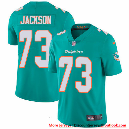 Nike Dolphins #73 Austin Jackson Aqua Green Team Color Men's Stitched NFL Vapor Untouchable Limited Jersey