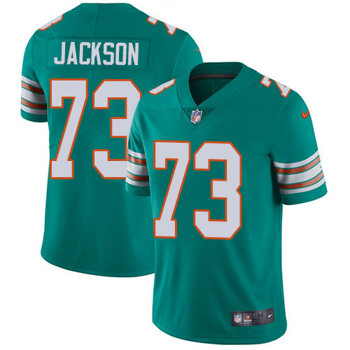 Nike Dolphins #73 Austin Jackson Aqua Green Alternate Men's Stitched NFL Vapor Untouchable Limited Jersey Nike Dolphins #73 Austin Jackson Aqua Green Alternate Men's Stitched NFL Vapor Untouchable Limited Jersey
