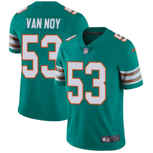 Nike Dolphins #53 Kyle Van Noy Aqua Green Alternate Men's Stitched NFL Vapor Untouchable Limited Jersey Nike Dolphins #53 Kyle Van Noy Aqua Green Alternate Men's Stitched NFL Vapor Untouchable Limited Jersey