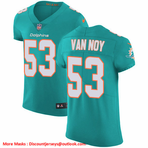 Nike Dolphins #53 Kyle Van Noy Aqua Green Team Color Men's Stitched NFL Vapor Untouchable Elite Jersey