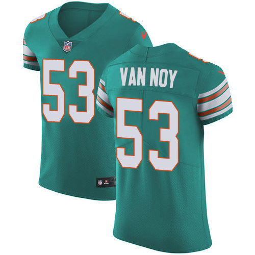 Nike Dolphins #53 Kyle Van Noy Aqua Green Alternate Men's Stitched NFL New Elite Jersey Nike Dolphins #53 Kyle Van Noy Aqua Green Alternate Men's Stitched NFL New Elite Jersey