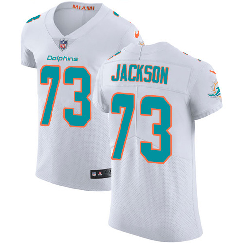 Nike Dolphins #73 Austin Jackson White Men's Stitched NFL New Elite Jersey Nike Dolphins #73 Austin Jackson White Men's Stitched NFL New Elite Jersey
