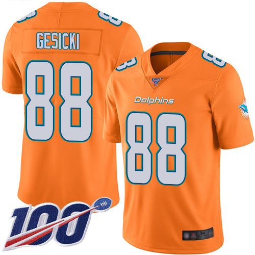 Nike Dolphins 88 Mike Gesicki Orange 100th Season Vapor Untouchable Limited Jersey Nike Dolphins 88 Mike Gesicki Orange 100th Season Vapor Untouchable Limited Jersey