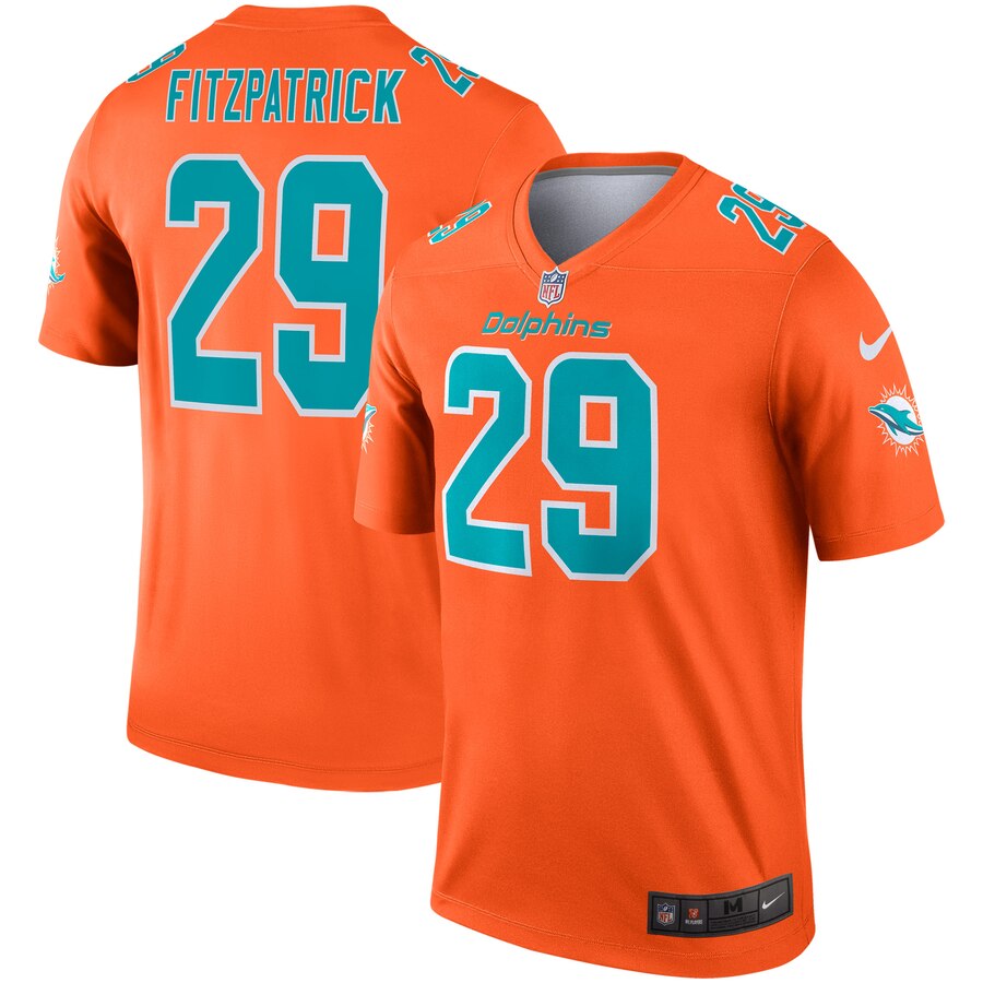 Nike Dolphins 29 Minkah Fitzpatrick Orange Inverted Legend Jersey Nike Dolphins 29 Minkah Fitzpatrick Orange Inverted Legend Jersey