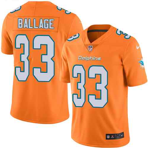 Nike Dolphins 33 Kalen Ballage Orange Vapor Untouchable Limited Jersey Nike Dolphins 33 Kalen Ballage Orange Vapor Untouchable Limited Jersey