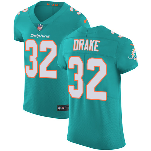 Nike Dolphins #32 Kenyan Drake Aqua Green Team Color Men's Stitched NFL Vapor Untouchable Elite Jersey Nike Dolphins #32 Kenyan Drake Aqua Green Team Color Men's Stitched NFL Vapor Untouchable Elite Jersey