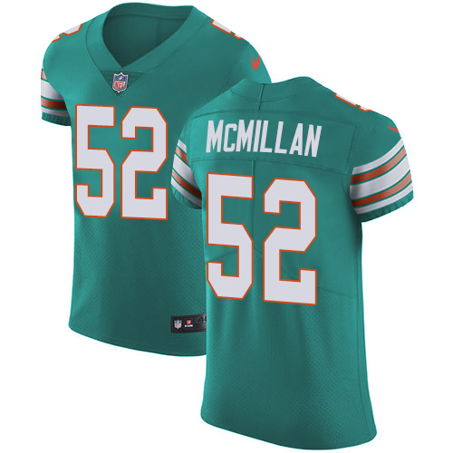 Nike Dolphins #52 Raekwon McMillan Aqua Green Alternate Men's Stitched NFL Vapor Untouchable Elite Jersey Nike Dolphins #52 Raekwon McMillan Aqua Green Alternate Men's Stitched NFL Vapor Untouchable Elite Jersey