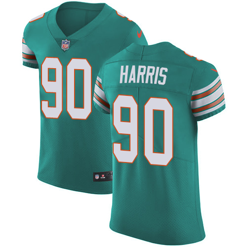 Nike Dolphins #90 Charles Harris Aqua Green Alternate Men's Stitched NFL Vapor Untouchable Elite Jersey Nike Dolphins #90 Charles Harris Aqua Green Alternate Men's Stitched NFL Vapor Untouchable Elite Jersey