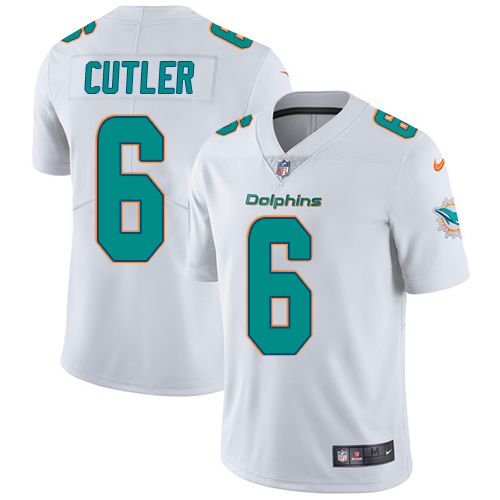 Nike Dolphins #6 Jay Cutler White Men's Stitched NFL Vapor Untouchable Limited Jersey Nike Dolphins #6 Jay Cutler White Men's Stitched NFL Vapor Untouchable Limited Jersey