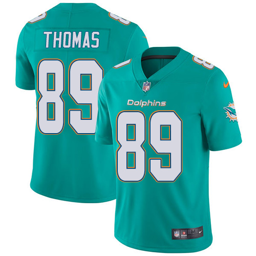 Nike Dolphins #89 Julius Thomas Aqua Green Team Color Men's Stitched NFL Vapor Untouchable Limited Jersey Nike Dolphins #89 Julius Thomas Aqua Green Team Color Men's Stitched NFL Vapor Untouchable Limited Jersey