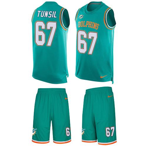 Nike Dolphins #67 Laremy Tunsil Aqua Green Team Color Men's Stitched NFL Limited Tank Top Suit Jersey Nike Dolphins #67 Laremy Tunsil Aqua Green Team Color Men's Stitched NFL Limited Tank Top Suit Jersey