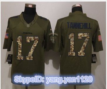 New Nike Miami Dolphins #17 Tannehill Green Salute To Service Limited Jersey New Nike Miami Dolphins #17 Tannehill Green Salute To Service Limited Jersey