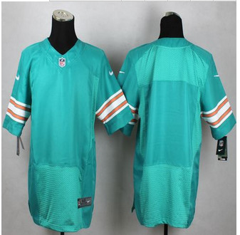 New Miami Dolphins Blank Aqua Green Alternate Men's Stitched NFL Elite Jersey